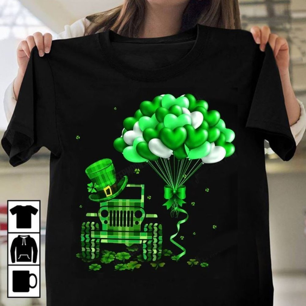 Jeep St. Patrick's Day T Shirt, Gift For Jeep Lover, Jeep Irish Day